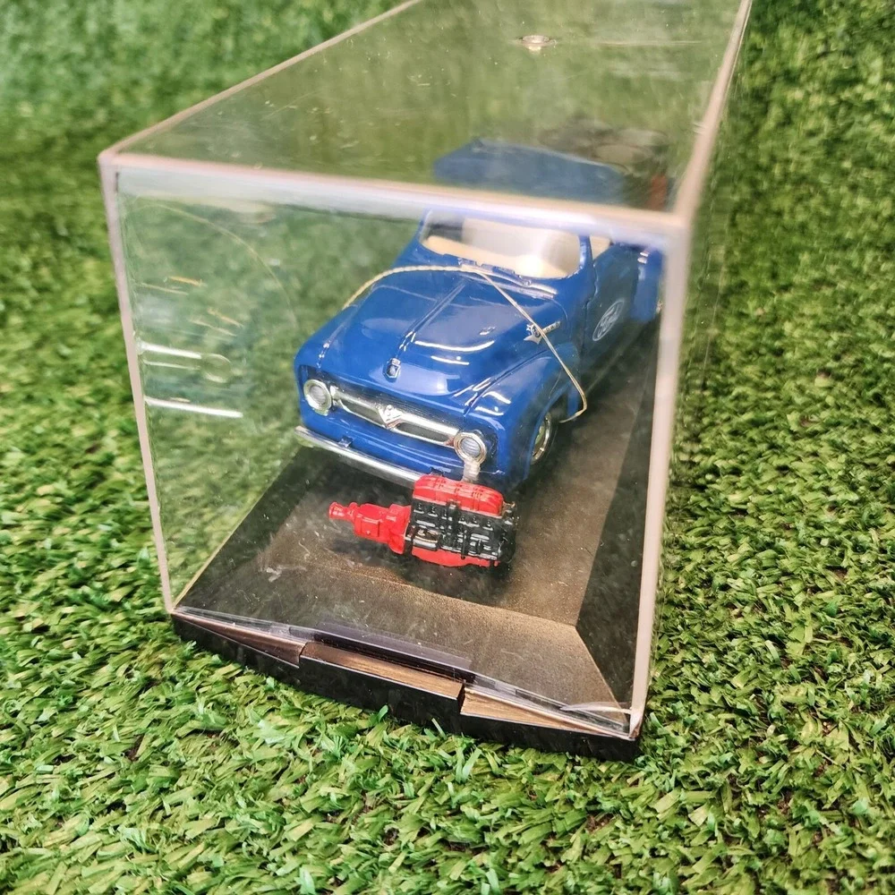 Vintage 1998 Road Champs 1956 FORD F-100 PU Blue Diecast 4.5